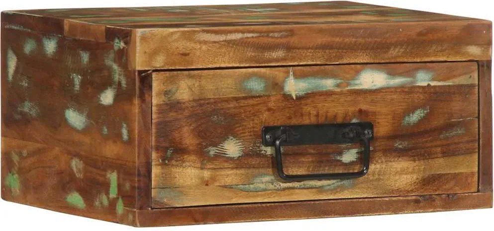 4017456 vidaXL Стенни нощни шкафове 2 бр. масивна дървесина възстановена