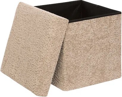 Пуф със съхранение atmosphera Soana, Бежов, 38 cm