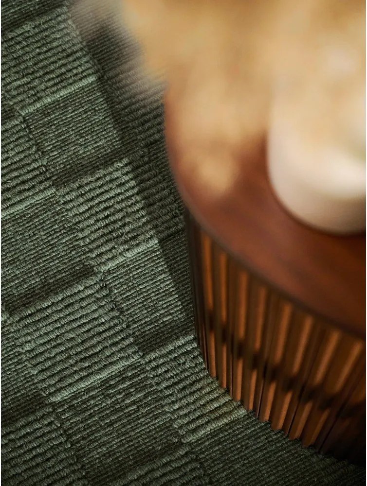 Тъмнозелена ръчно изработена вълнена пътека 80x200 cm Scala – Villeroy&amp;Boch