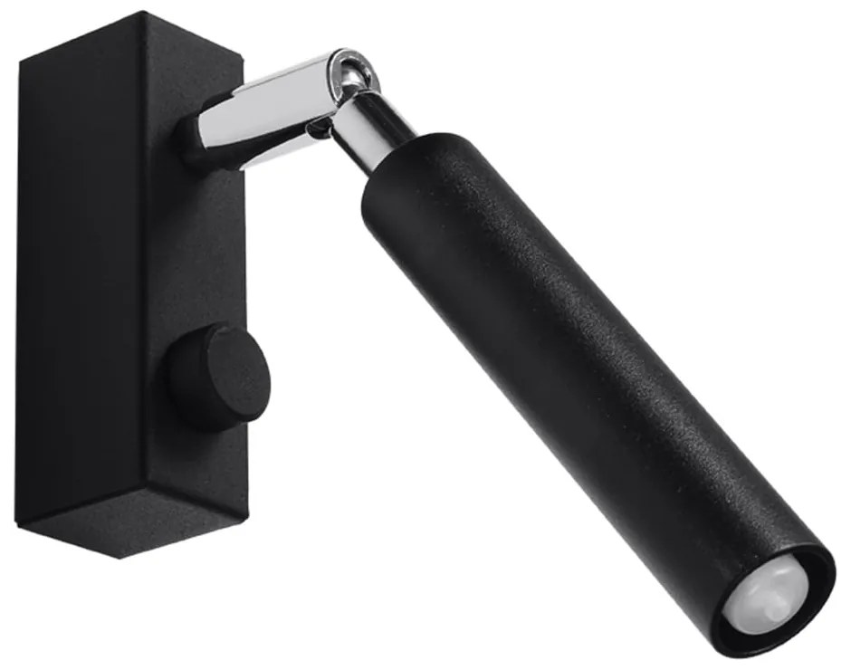 Черен прожектор 10x3 cm Tiden – Sollux