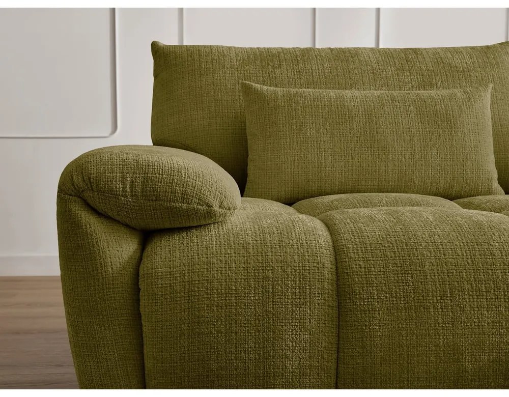 Зелен шенилов диван 264 cm Ivane – Bobochic Paris