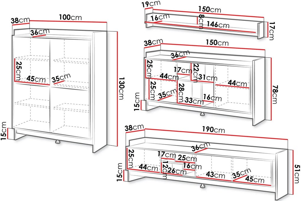 Комплект за хол Porto II