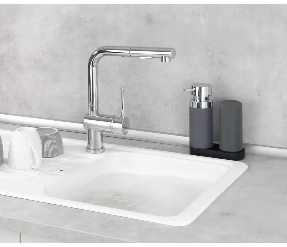 Сив силиконов комплект за миене на съдове Easy Squeez-e – Wenko