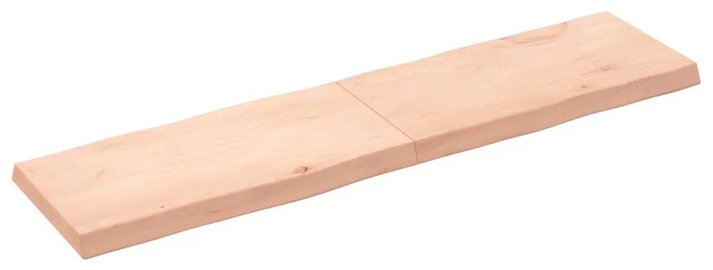 363903 vidaXL Плот за маса 160x40x(2-6) см необработено масивно дърво жив ръб
