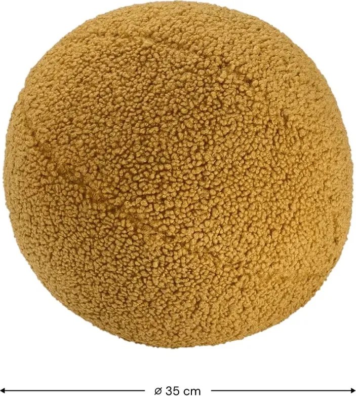 Кафява детска възглавница за диван от букле Ball – Wigiwama