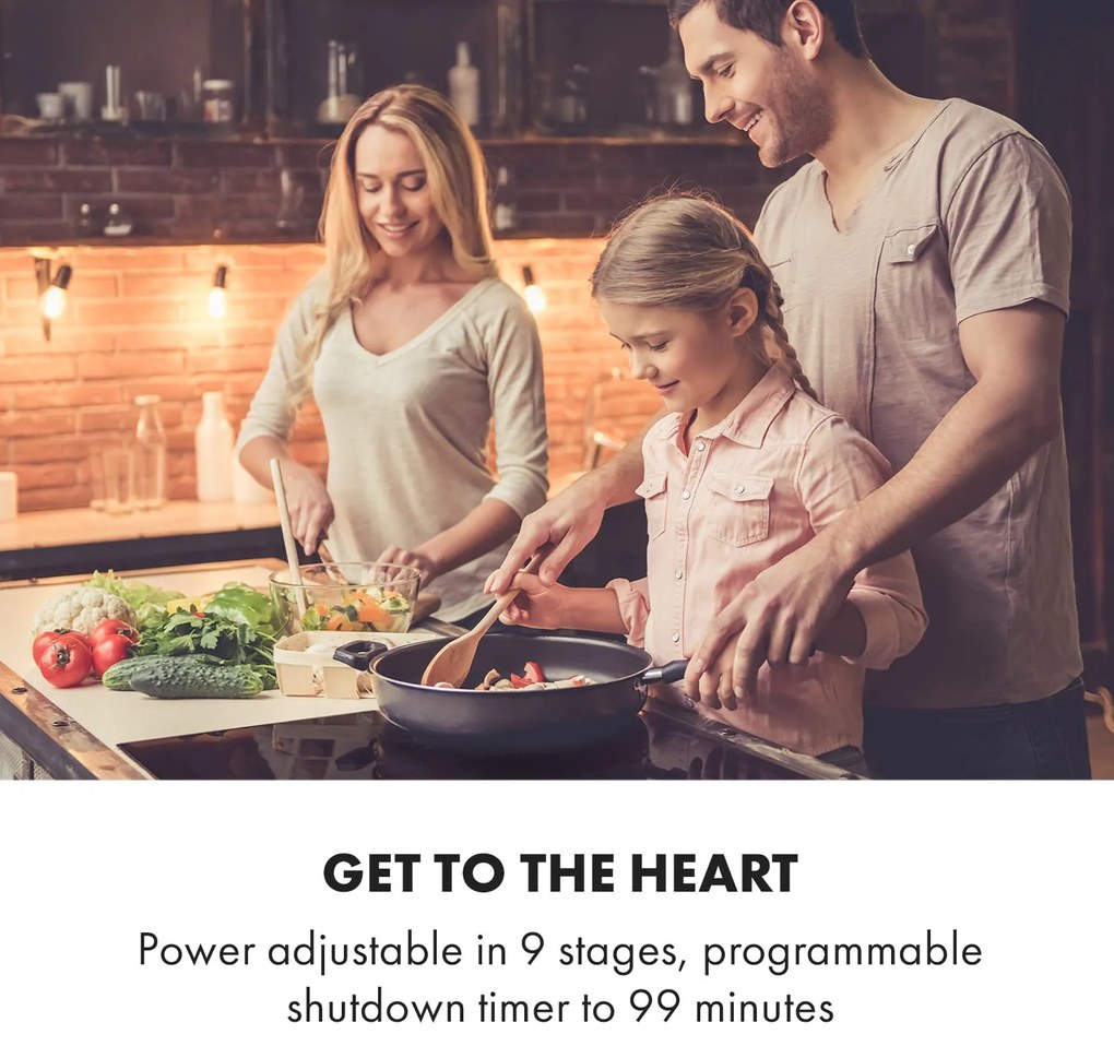 Klarstein Delicatessa 3 Flex, индукционен котлон, 3 зони, 6600 W, керамична повърхност, черна