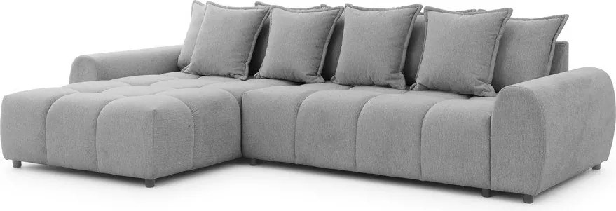Сив ъглов диван (ляв ъгъл) Albane – Ropez