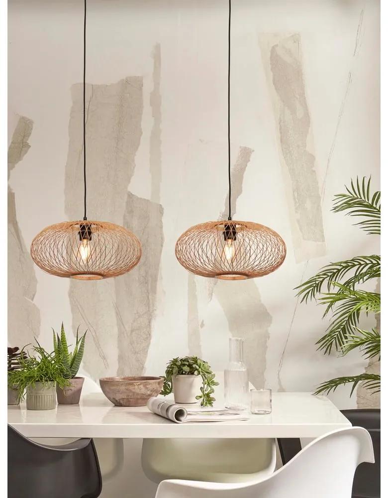 Висяща лампа с бамбуков абажур в бронз ø 40 cm Cango - Good&amp;Mojo