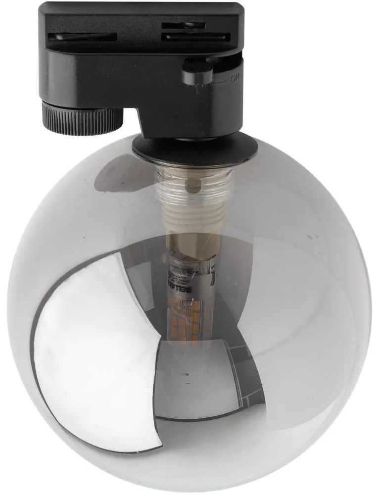 Плафон за релсова система TRACER 1xG9/8W/230V черен/опушен черен