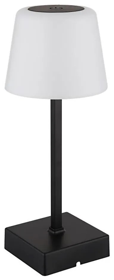 Globo 28061S - LED настолна лампа XAYDEN LED/2W/5V 800 mAh, черна, с док.