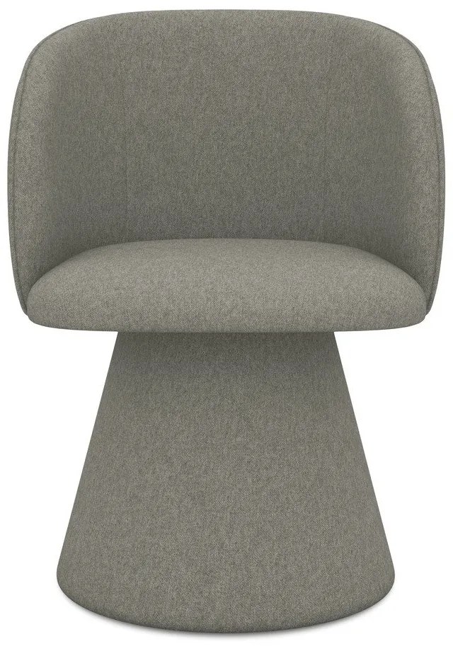 Сив тапициран трапезен стол Maia – Makamii