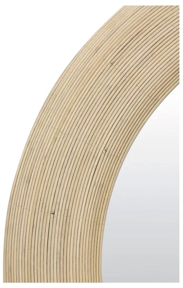 Стенно огледало с ратанова рамка ø 109,5 cm Piedre - Light &amp; Living