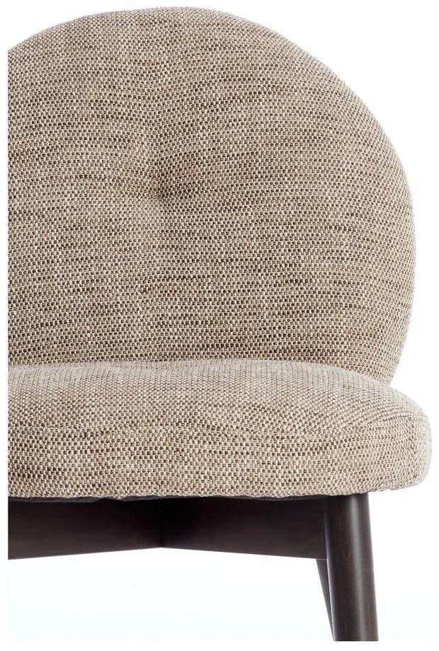 Бежови тапицирани трапезни столове в комплект 2 бр. Sinosa – Light &amp; Living