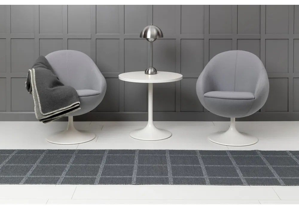 Антрацитен килим за открито и закрито 70x100 cm Ada Granit – Pappelina