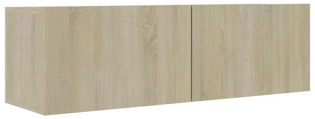 801484 vidaXL ТВ шкаф, дъб сонома, 100x30x30 см, инженерно дърво