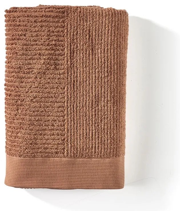 Оранжево-кафява памучна хавлиена кърпа 70x140 cm Terracotta – Zone