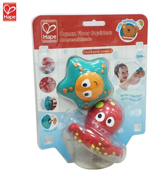 Играчка за баня, Hape, Октопод и морска звезда