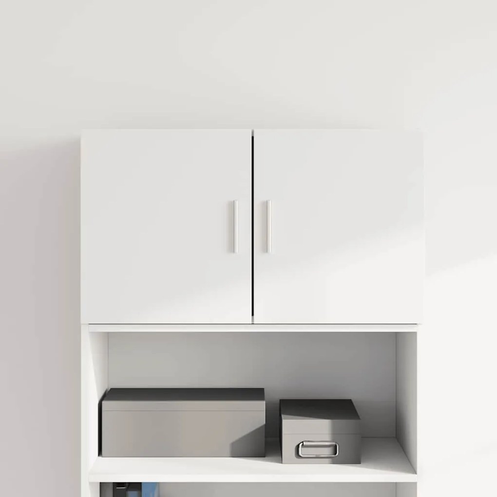 846117 vidaXL Стенен шкаф, бял, 70x42,5x40 см, инженерно дърво
