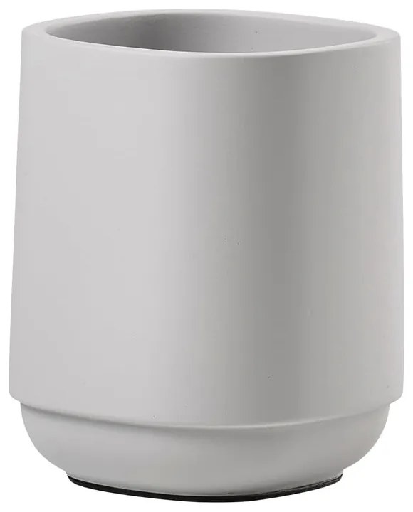 Светлосива бетонна чаша за четки за зъби Time - Zone