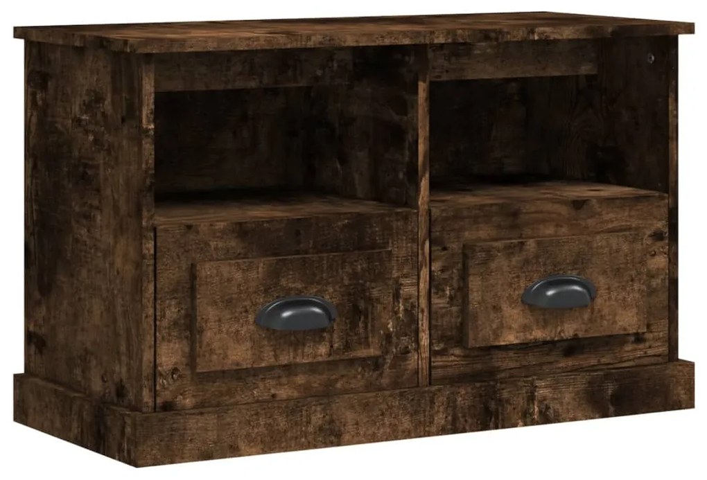 816285 vidaXL ТB шкаф, опушен дъб, 80x35x50 см, инженерно дърво