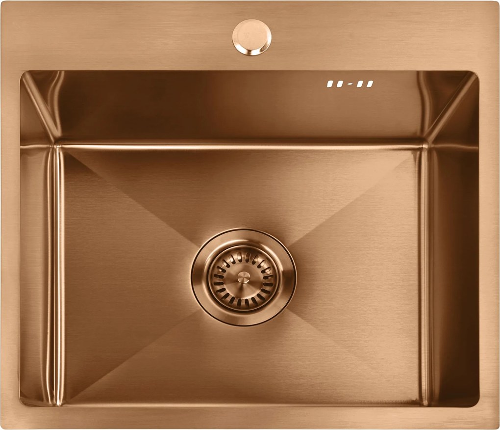 Стоманена мивка Leo 50 BRUSH COPPER