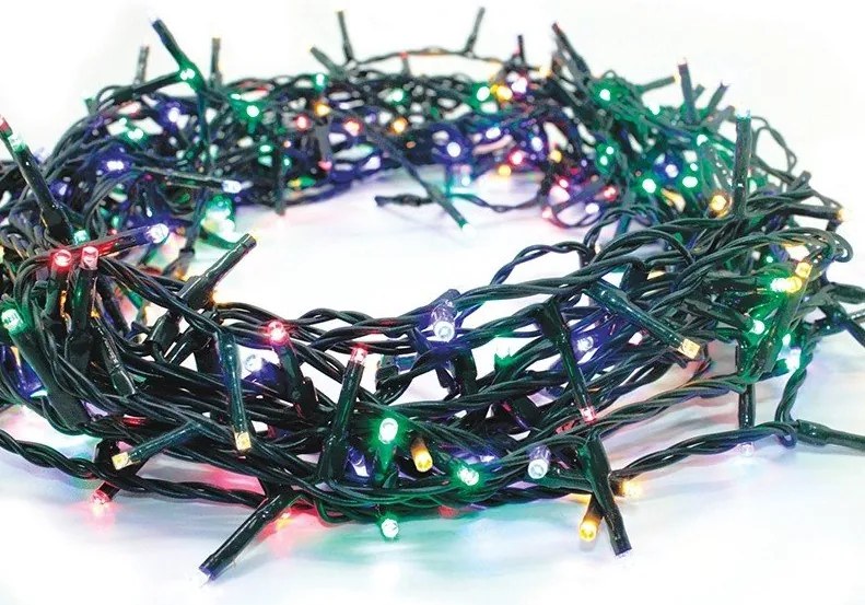 100 Коледа крушка LED с 8 програми-RGB-yellow (10) парчета