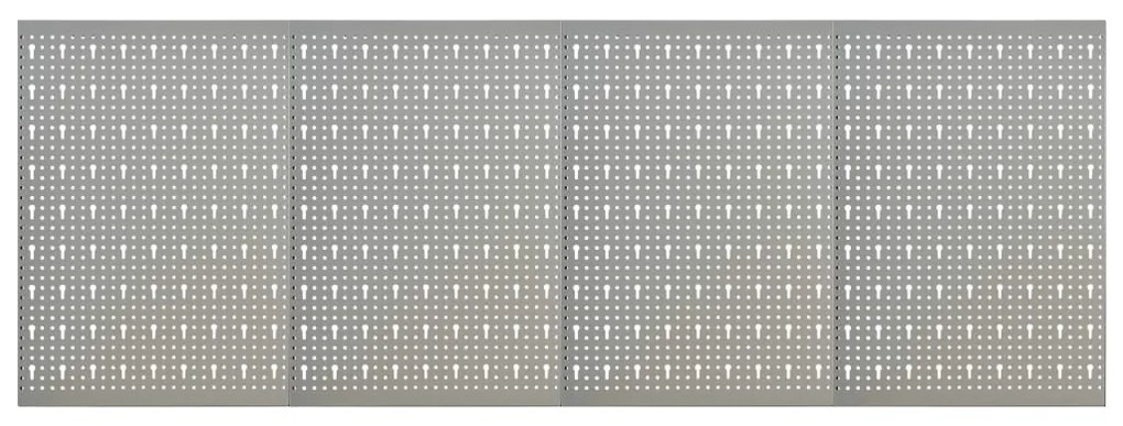 145350 vidaXL Стенни панели за инструменти, 4 бр, 40x58 см, стомана