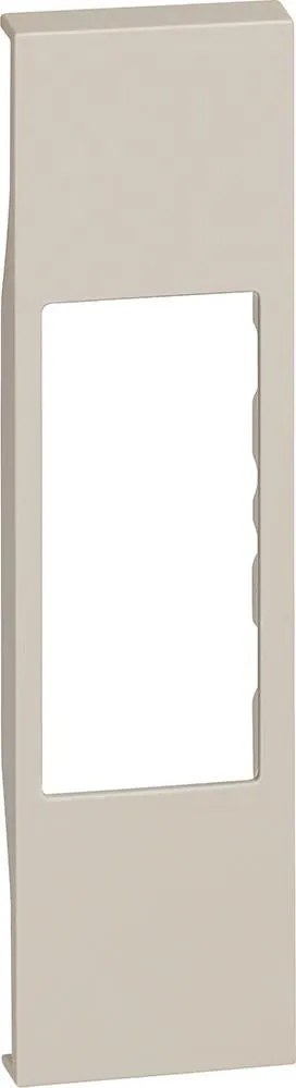 BTICINO Лицев панел за единични розетки RJ45/LED лампа K4381/RCA 1 мод. цвят Крем Living Now  - KM07