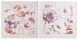 Картина DKD Home Decor рози (2 броя) (70 x 3 x 70 cm)
