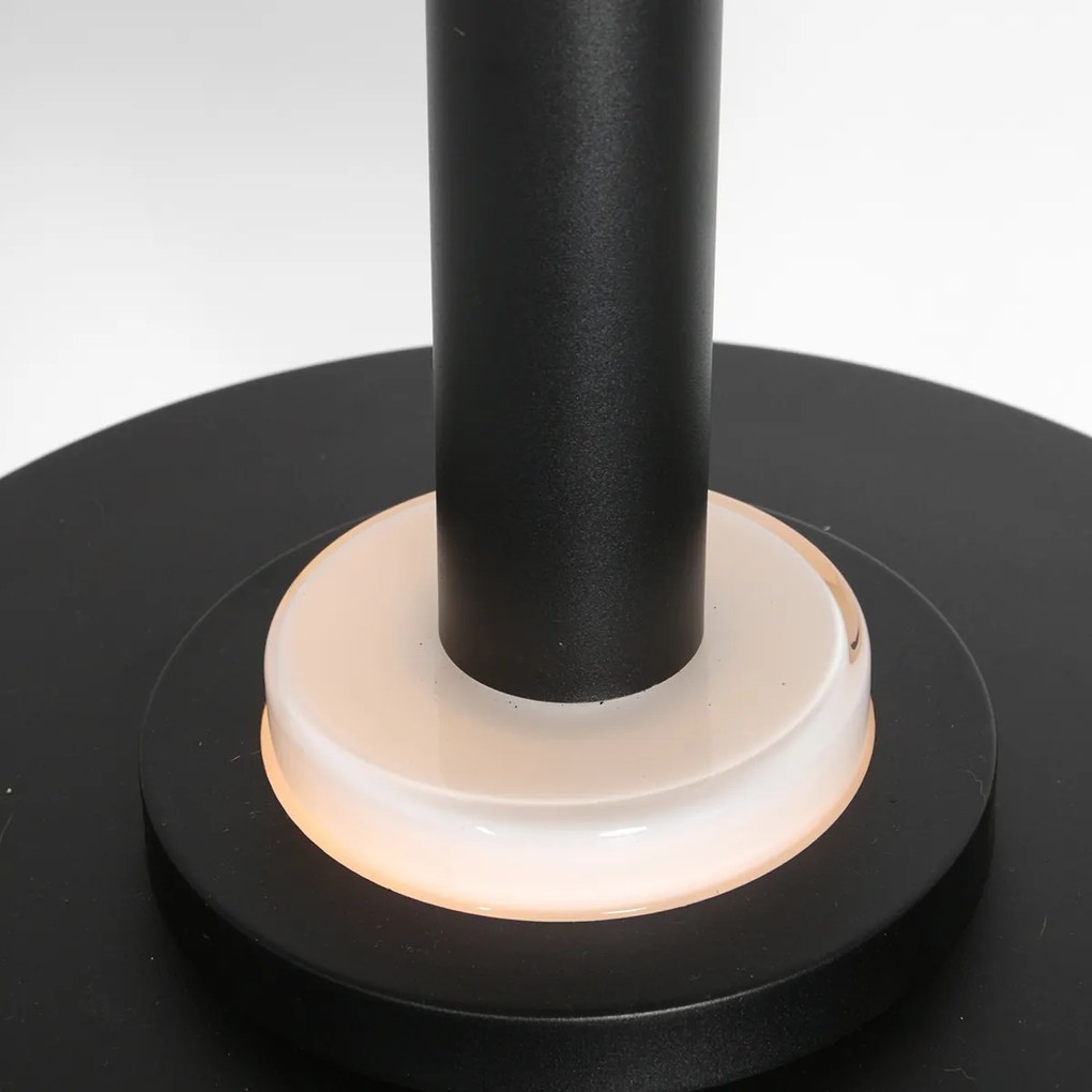 Ретро висящ полилей черен и златист със стъклен интериор - Flinter