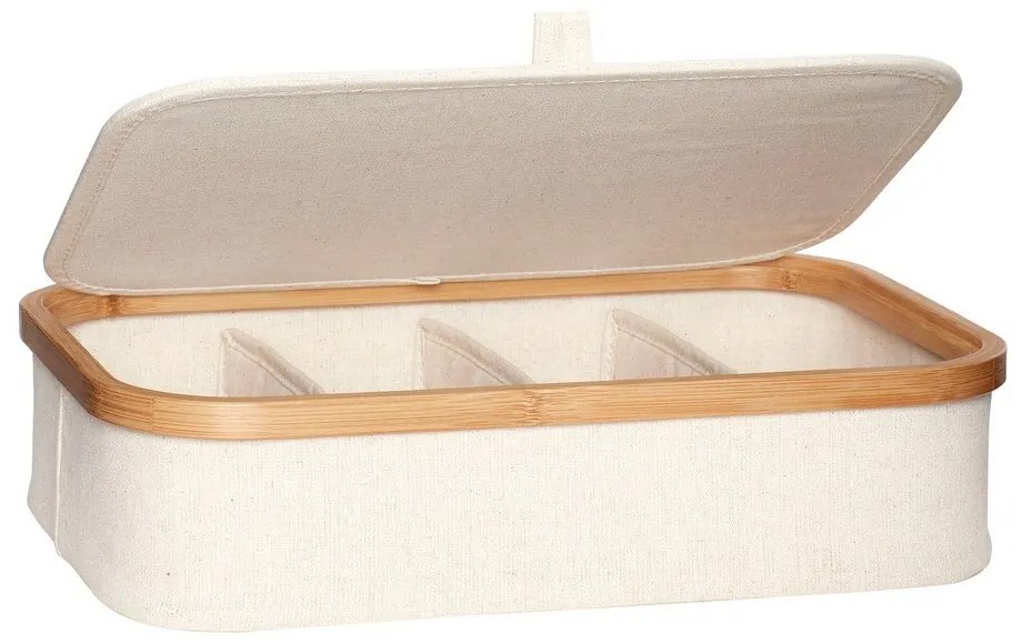 Комплект от 2 бежови текстилни органайзера Bamboo - Hübsch