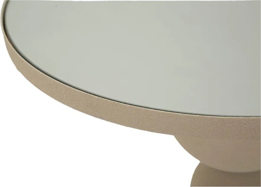 Кръгла странична масичка със стъклен плот ø 40,5 cm Dune – Mauro Ferretti