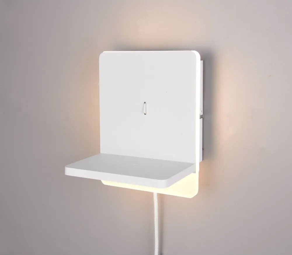 Бяла LED затъмняваща се стенна лампа Fairfield – Trio