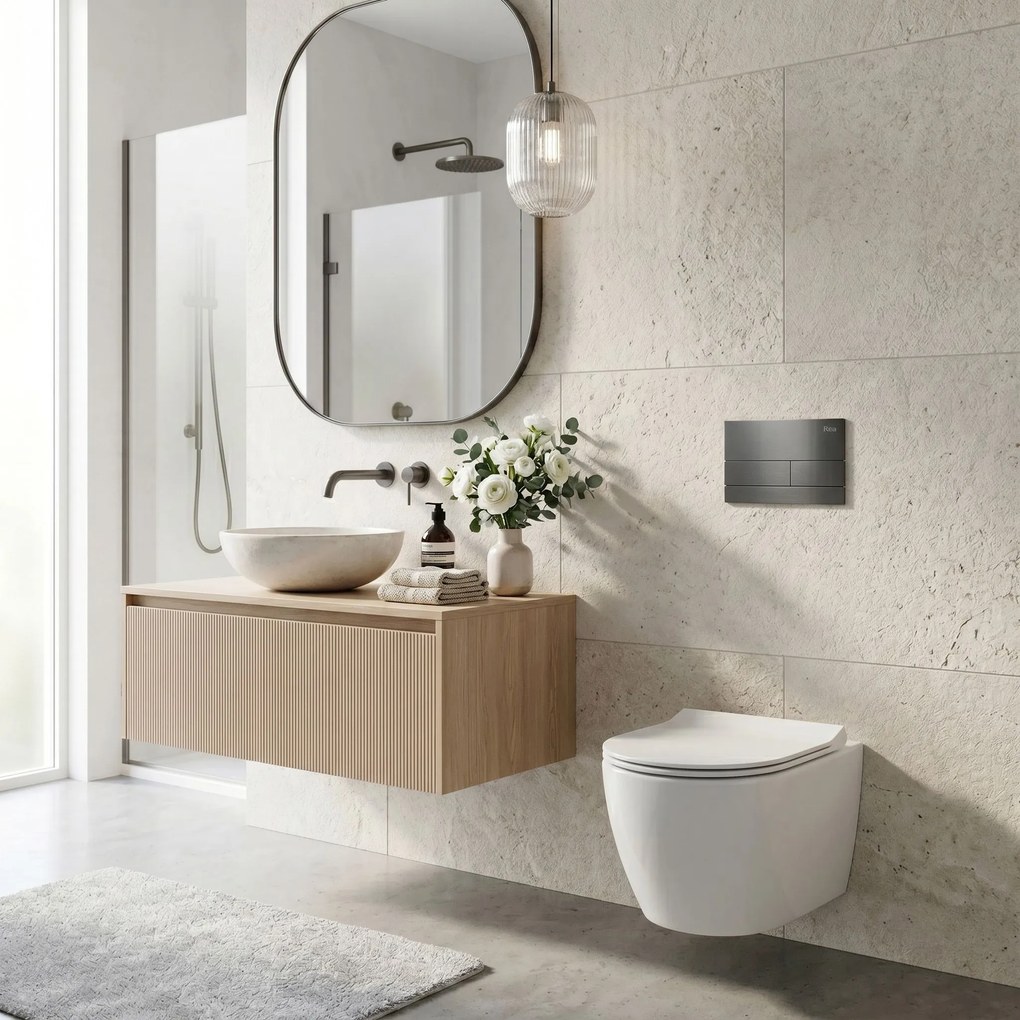 Комплект Структура за Вграждане за WC Slim 024N с Бутон T Titan