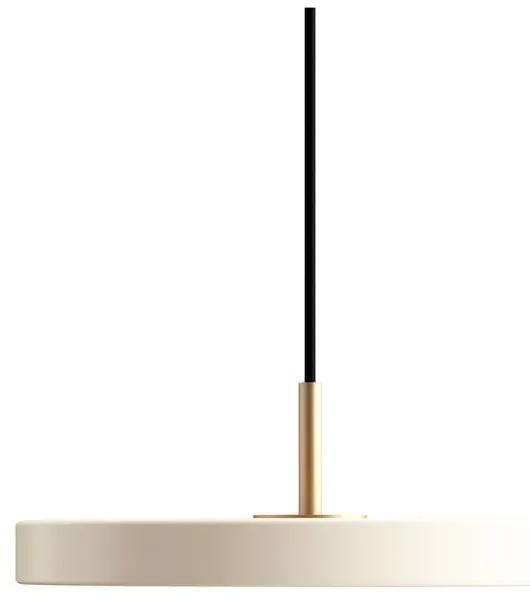 Бяло LED висящо осветително тяло с метален абажур ø 31 cm Asteria Mini - UMAGE