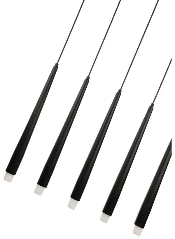 Черно висящо осветително тяло Agusta – Squid Lighting