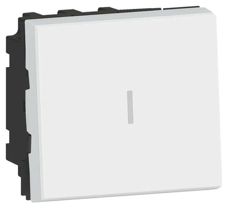 Legrand Кръстат ключ 2 мод. цвят бял Easy-Led Mosaic NEW  - 077021L