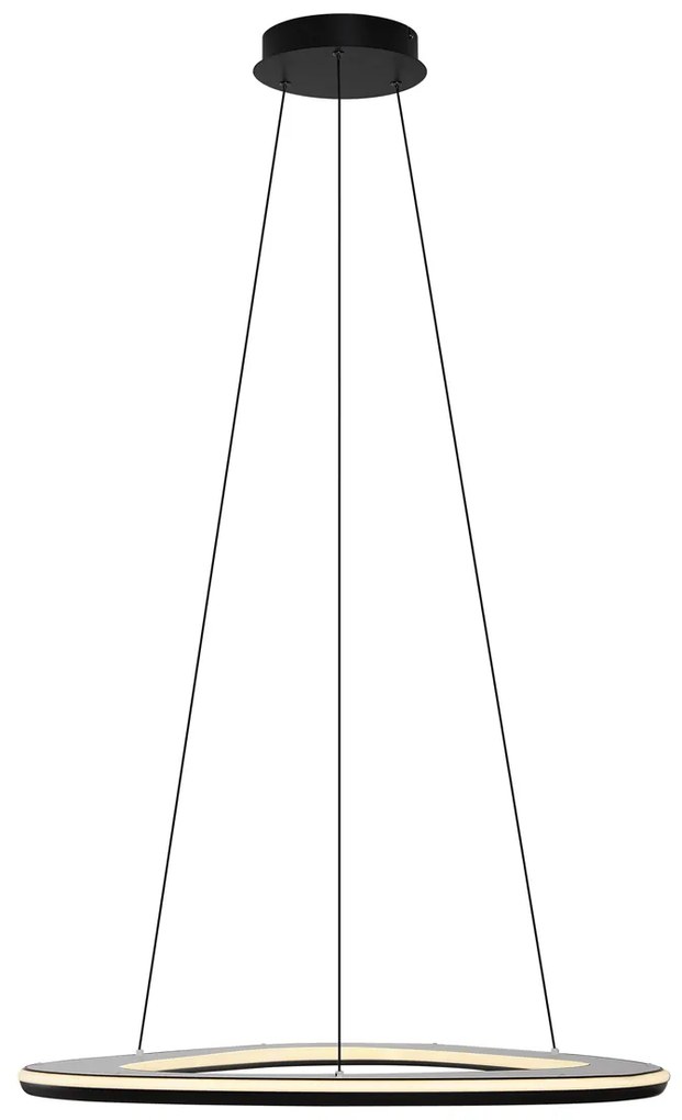 Дизайнерска висяща лампа черна с 3-степенно димиране - Organico
