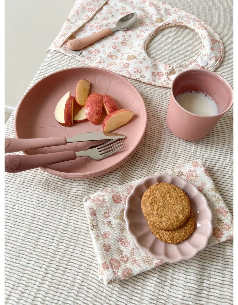 Детски прибори за хранене от силикон 3 бр. Rose Mix – Cam Cam Copenhagen