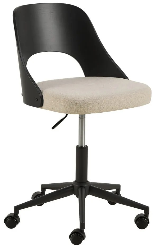 Офис стол в черен и бежов цвят Lucy – Actona