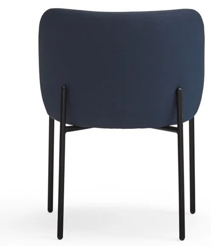 Тъмносини тапицирани трапезни столове в комплект 2 бр. Mogi – Teulat