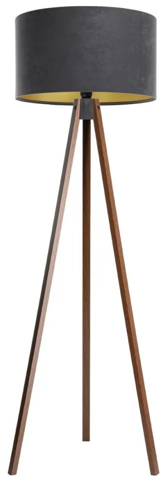 Подова лампа STANDART 1xE27/60W/230V сива/венге