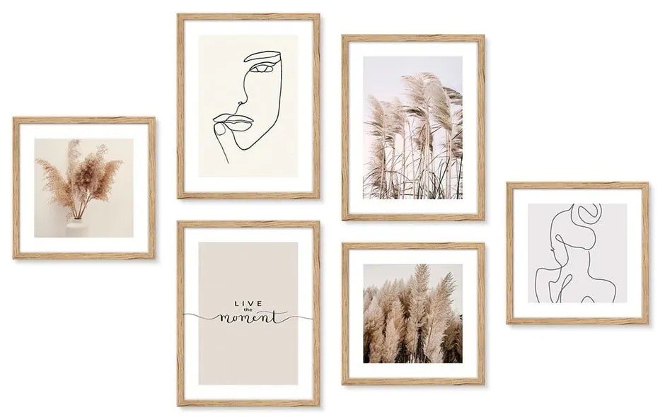 Картини в комплект 6 бр. 32x32 cm – knor