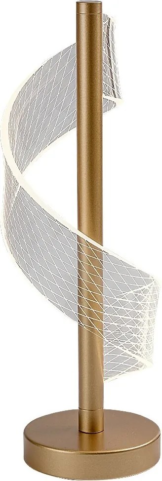 Rabalux Zofrael, настолна лампа, златна метална лампа с прозрачен акрилен абажур, 6W, с абажур: 450, без абажур: 990, 3000,
