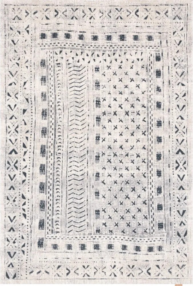 Бял вълнен килим 170x240 cm Masi – Agnella