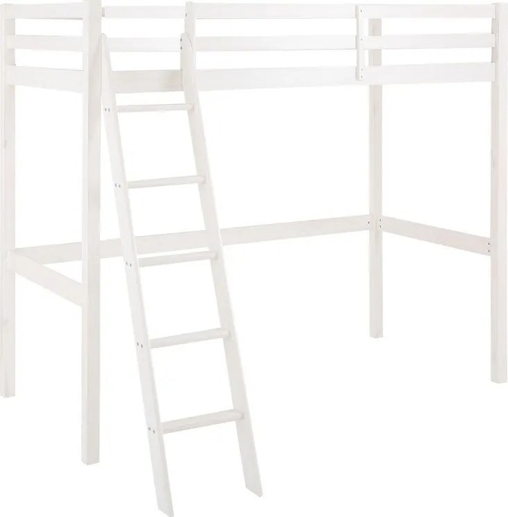 Бяло повдигнато легло от борова дървесина Alpi2 - Støraa