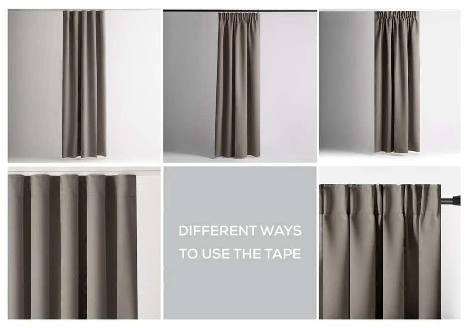 Сиво-бежово dimout перде 140x270 cm Kierra – Restilo