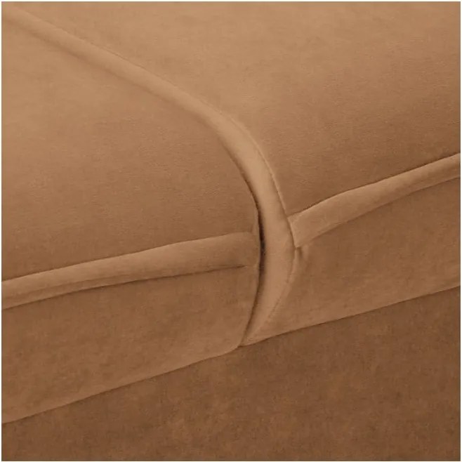 Кафяв кадифен диван 138 cm Juli – Ropez