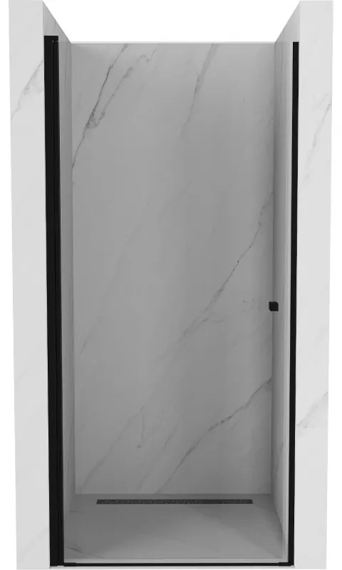Mexen Pretoria врати за душ кабина отваряеми 90 cm, прозрачни, черни - 852-090-000-70-00