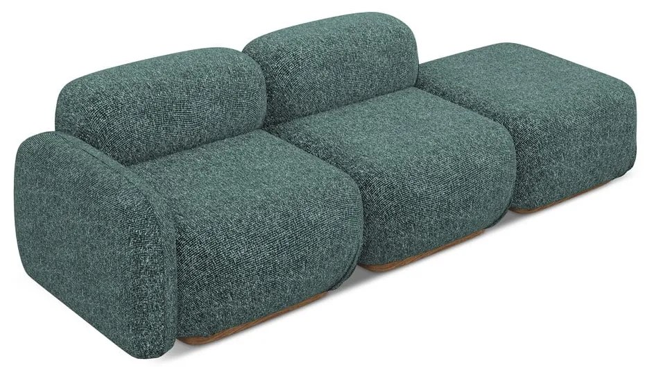 Тюркоазен модулна лежанка (ляв ъгъл) Ailani – Makamii